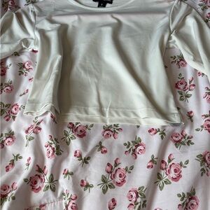 2/25$🍓⭐️ Pretty little thing White Long Sleeve Women's Top